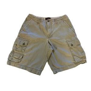 Eddie Bauer Olive Baumwolle Khaki Men's Shorts, 34